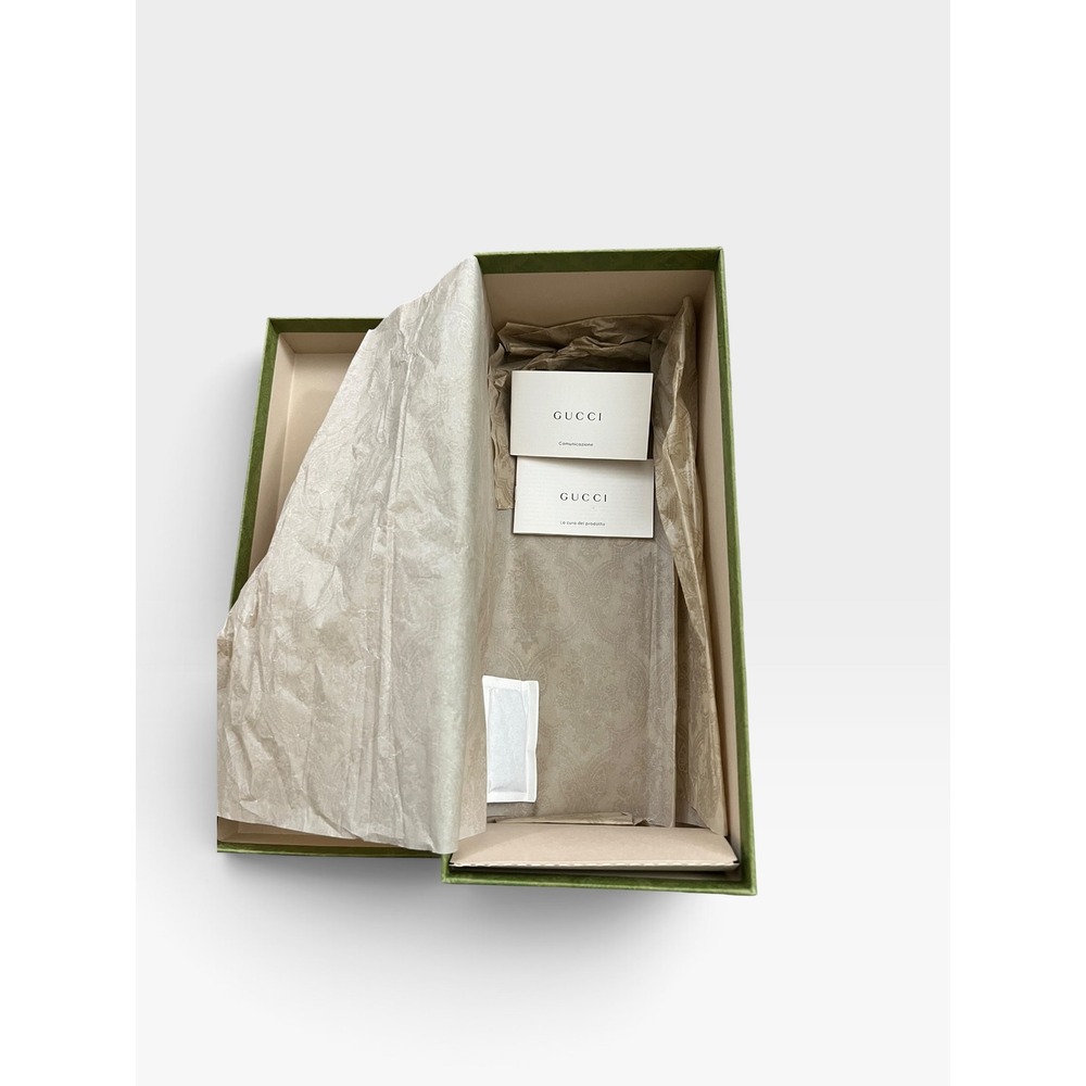Authentic Gucci Green Damask Box with Tissue & Cards - Picture 3 of 5